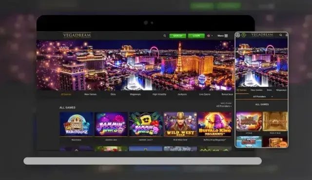 Jouer partout avec la version mobile Vegadream app